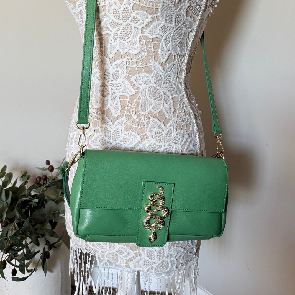 House of Harlow 1960 Genuine Italian Leather Crossbody Bag